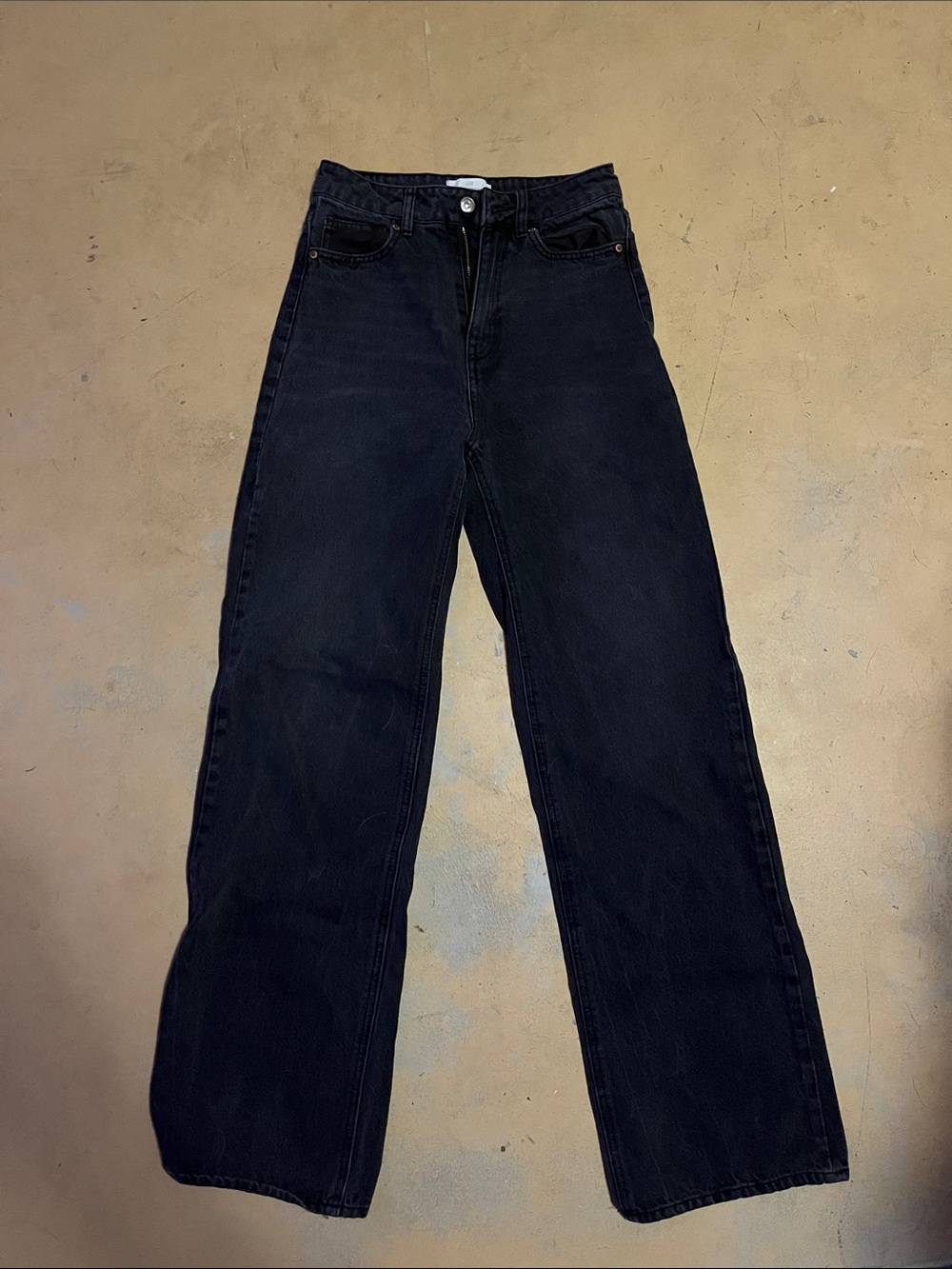 H&M High-waisted Black Denim Jeans